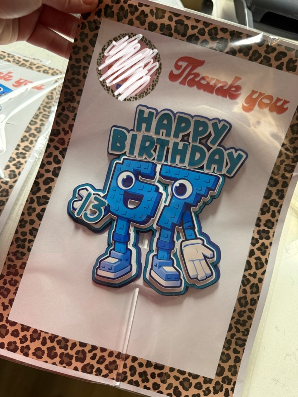 "Happy Birthday" 67  decor for 13th birthday